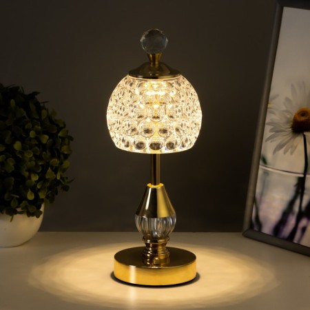 Table lamp sensory "Bailey" LED 10W battery gold 11x11x34.5 cm-4