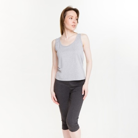 Female homemade set (T -shirt and breeches), gray color, size 54-1
