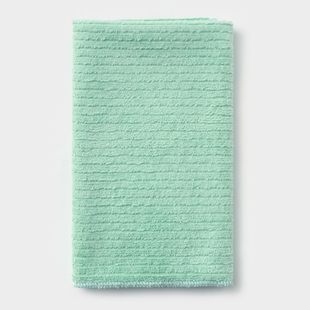 A rag for the floor of the share, 220 g, 50 × 60 cm, microfiber, with overlock, mix-9