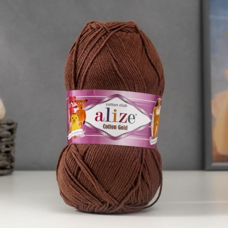 Yarn "Cotton Gold" 55% cotton, 45% acrylic, 330m/100g (493)