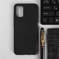 Pero cover for Samsung A02S, silicone, black