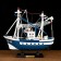 Souvenir ship "Ida", small, blue sides, mesh