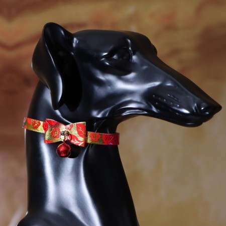 Collar "radiance" with a bell, 29 x 1 cm, Osh 20-25, red-4