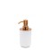 Alba liquid soap dispenser, white/copper color