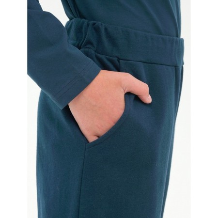 Pants for boys, height 152 cm, dark blue color-8