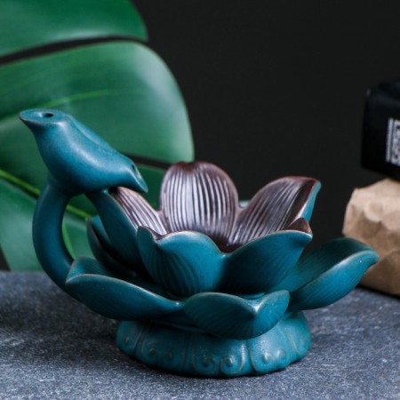Set of incense on the stand "Lotus Perfection" 10x14x14cm, with backlight, LR44 x3-10