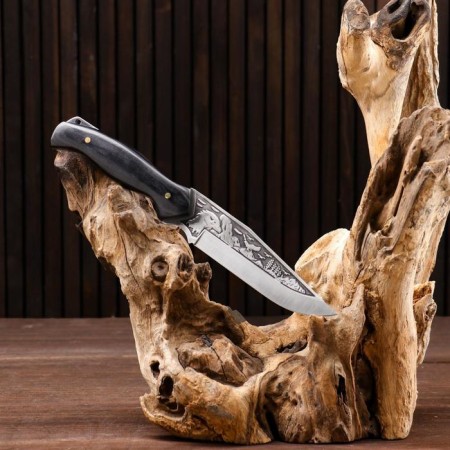 Hunting knife "Sarych" steel - 50x14, handle - wood, 25 cm-1