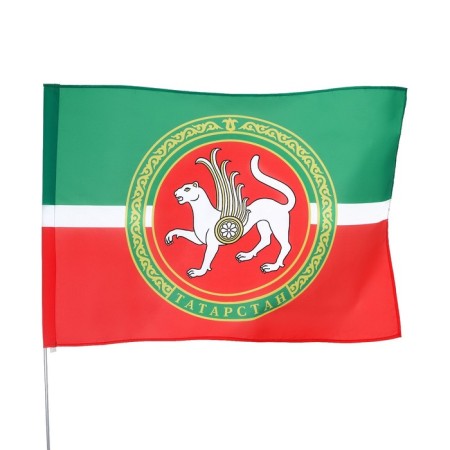 Tatarstan flag, 90 x 135, polyester silk, without a pole-2