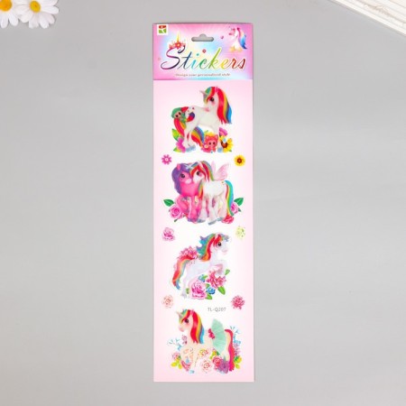 Stick paper, plastic "Unicorns" mix 43x12 cm-4