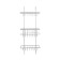 Axentia 3-tier shelf, straight, hinged with two hooks, 22x57x17.5 cm