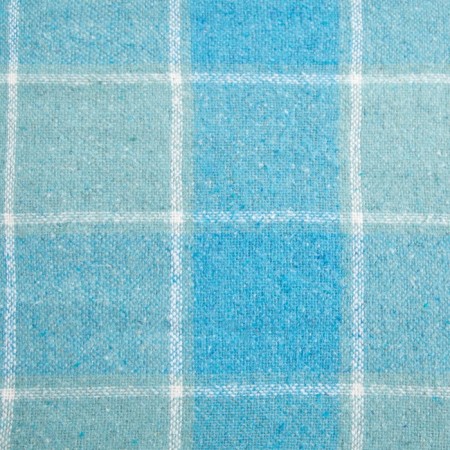Palermo plaid 140x200cm, white/mint/dark turquoise, wool 20%, pan 40%, polyester 40%-1