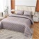 Kit: bedspread, pillowcase, size 240x260 cm, 50x70 cm - 2 pcs, silver color