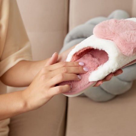 Women's slippers, size 40-41, pink color-8