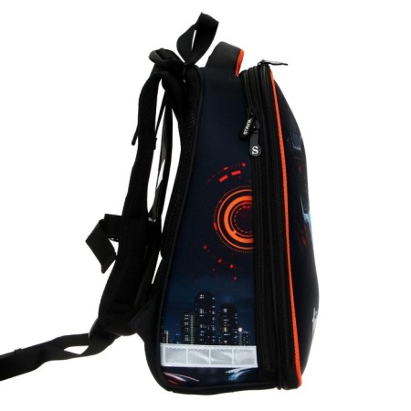 School backpack 38 x 30 x 16 cm, ergonomic back, Stavia Travel, multicolor-3