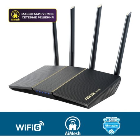 Wireless ASUS RT-AX57 AX3000 10/100/1000Base-TX Black-5