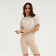 Women's T-shirt Minaku Oversize Fit: Color Beige Melange, Rr. 46