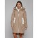 Coat insulated winter female, size 48, color light brown