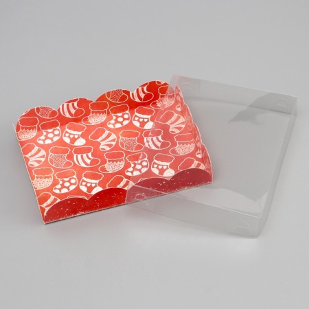 Cookie box, confectionery packaging, "miracles time", 14 x 10.5 x 2.5 cm, new year-3