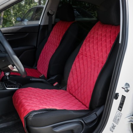 Alcantara capes, front 2 pcs., Reds