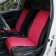 Alcantara capes, front 2 pcs., Reds