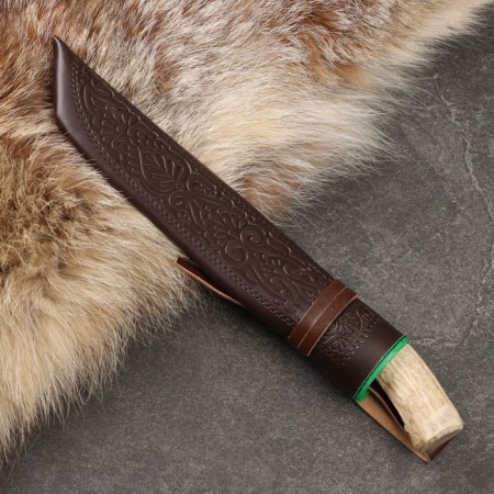 Knife Pchak Sharkhon-Big, Kosul, Garda Milechior with engraving, SHX-15 (15-17cm)-2