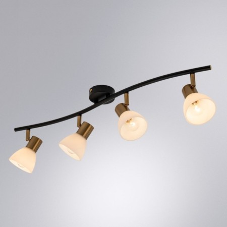 Stitch Arte Lamp Falena A3117PL-4BK, E14, 4x40 W, 9x73x20 cm, black-1