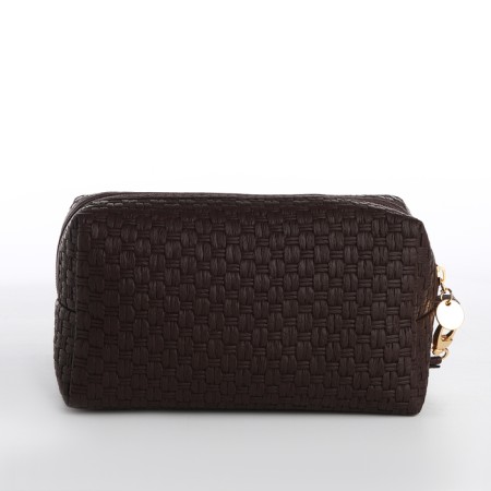 Lightning cosmetic bag, brown color-1