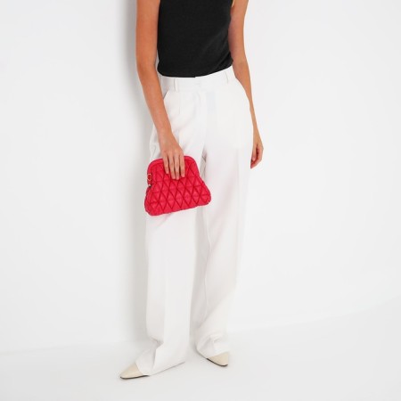 Bag-clate on the farmar, raspberry color-9