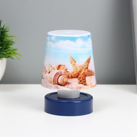 Nightlight "sea beach" LED from batteries 3HAAA 7.5x7.5x11 cm Risalux-2