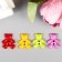 Buttons plastic for creativity 2 punctures "bears" set 36 pcs 1.6x1.9 cm