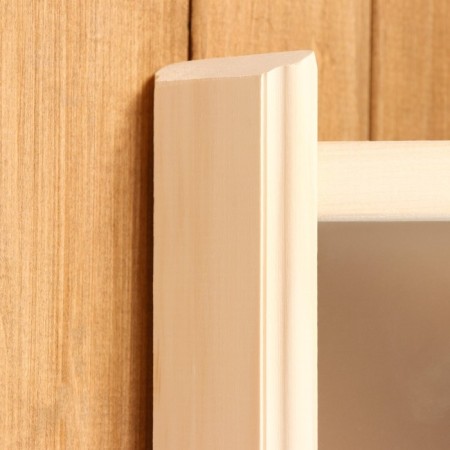 Lampshade wooden corner, white glass-2