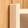 Lampshade wooden corner, white glass