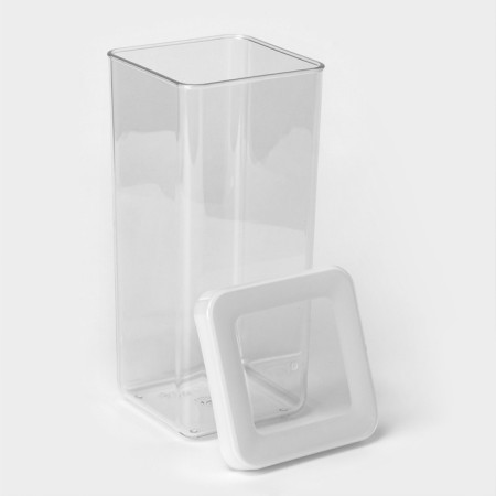 Container for bulk products "Step", 1.4 l, 10 × 10 × 21 cm, white color-2