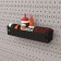 Metal shelf 275x67 mm for storage on a perforated panel, black