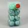 Set of balls plastic D-6 cm, 16 pcs "Melody" Ornament, Green