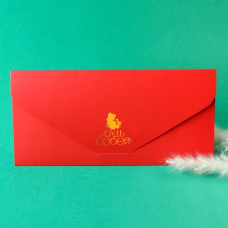 Envelope for money, soft. Tach, 19x9 cm "Be yourself", princesses-1