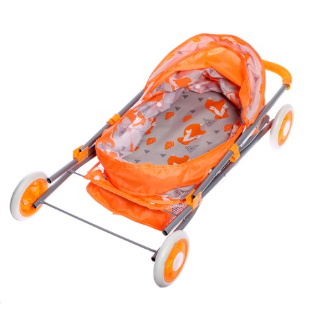 Stroller for dolls Universal "chanterelles", a metal frame, with a bag-8