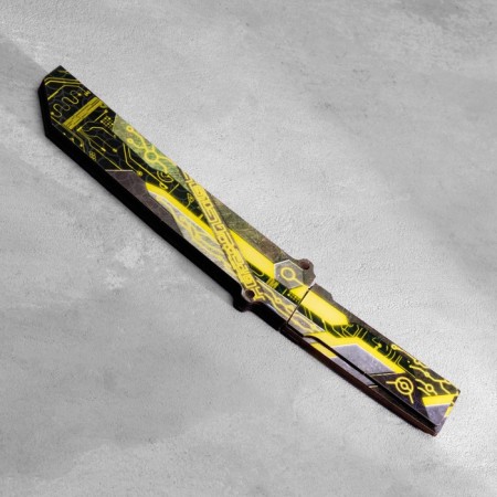 Wooden souvenir "Tanto knife", in a scabbard, yellow-5