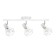 Louisiana lamp 3x60W E14 white/chrome