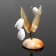 Souvenir flowers "snowdrop" without painting, selenite