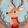 New Year's gift set of Ethel Deer: kitchen towel, grab, silicone shape