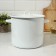 Pan without a decolle, 5.5 l, induction, metal cover, white color