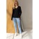 Female jumper, size m, black color 62010