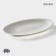 Porcelain oval Magistro "Tandy", 20 × 13.5 × 1.5 cm, white color