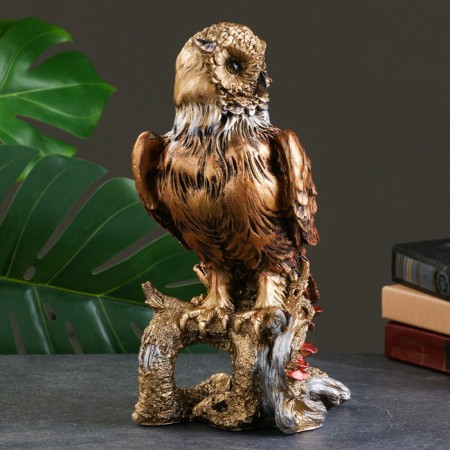 Figure "Owl on the snag" bronze, 30cm-4