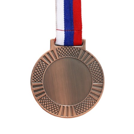 Medal for applying 001 diam 6.5 cm. The color of bronze. With a ribbon-3