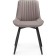 Stool on a metal frame Seda spinning metal/velor, black/latte 50x56x82 cm