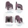 AMAROBABY BABY ChaIR potato pot, purple color