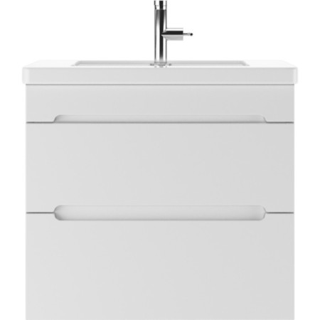 Domino Tumba Maestro under the Mario 60 sink, white gloss, suspended, with 2 upper boxes-1