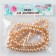 Glass beads, set 78 pcs., Size 1 pc. - 10 mm, beige color